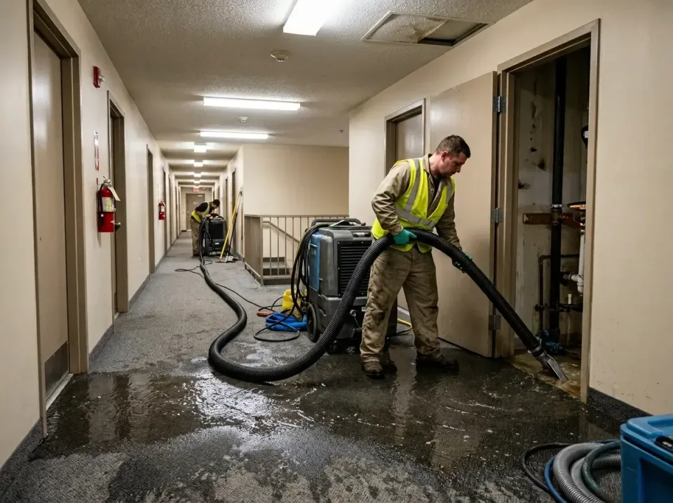 multi-unit-apartment-hallway-f-005 — frequently asked questions, Emergency Burst Pipe Water Extraction & Removal in Blackhaw…